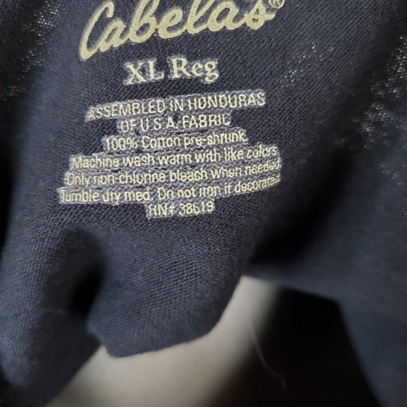 Cabela's TShirt Black  XL - Picture 10 of 10